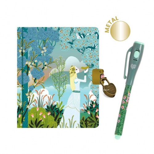 Diário com caneta mágica - Charlotte