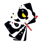 HIGH CONTRAST FLASH CARDS ON A RING - 0+