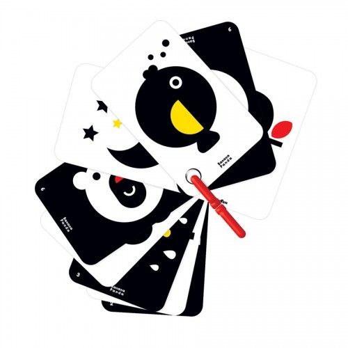 HIGH CONTRAST FLASH CARDS ON A RING - 0+