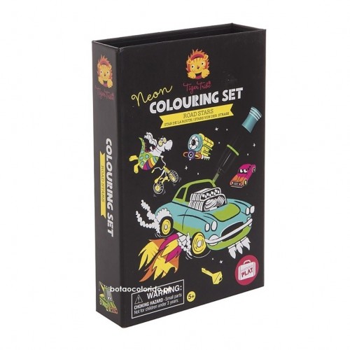 CONJUNTO DE COLORIR NEON - ESTRELAS DO ASFALTO