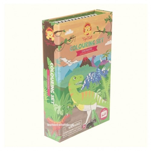 CONJUNTO DE COLORIR - DINOSSAUROS