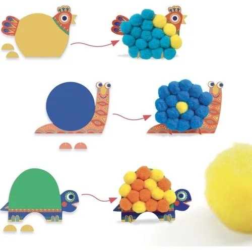 1º ATELIER DE ANIMAIS | POMPONS