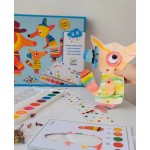 CONJUNTO DE COLORIR AGUARELAS . FAMILIA RAPOSA