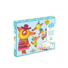 CONJUNTO DE COLORIR AGUARELAS . FAMILIA RAPOSA