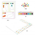 CONJUNTO DE COLORIR AGUARELAS . FAMILIA RAPOSA