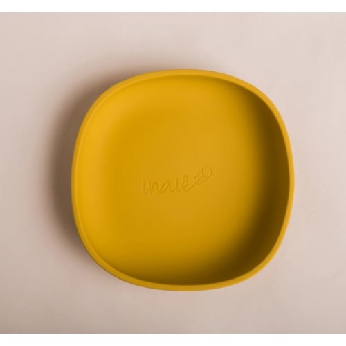 PRATO DE SILICONE - MOSTARDA