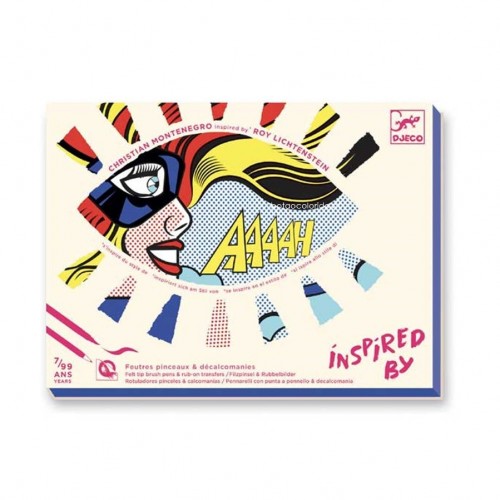 Super-Heróis para pintar |Inspired by Roy Lichtenstein
