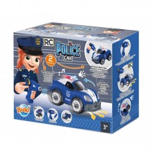 CARRO DA POLÍCIA DE CONSTRUÇÃO TELECOMANDADO COM SOM