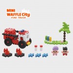 MINI WAFFLE CITY- FIRE TRUCK 80PÇS
