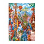CHARMING VILLAGE BLUE GATE - PUZZLE