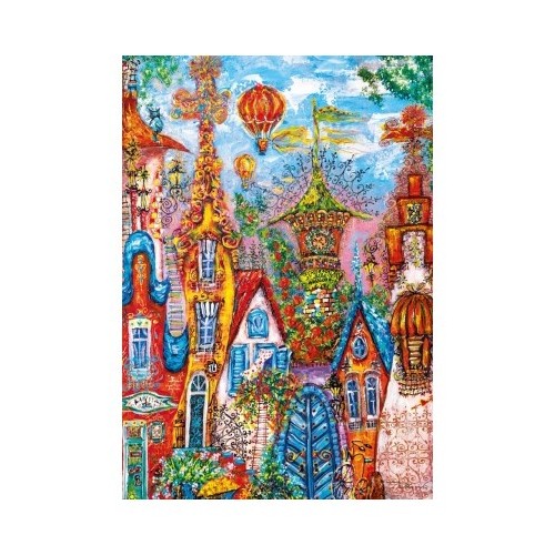 CHARMING VILLAGE BLUE GATE - PUZZLE