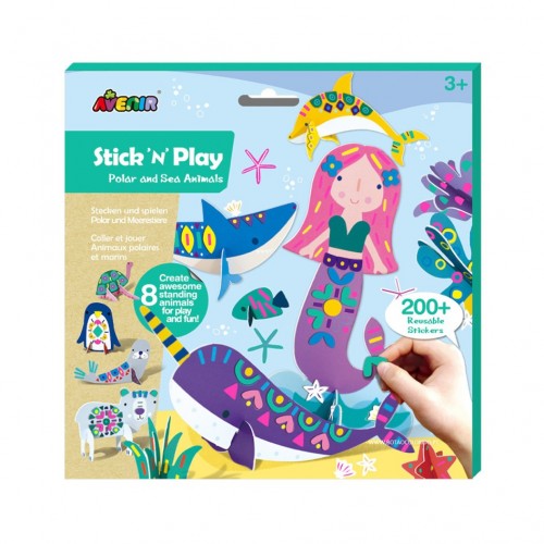 STICK & PLAY - ANIMAIS DOS POLOS E DO MAR