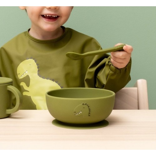 CONJ REFEIÇÃO SILICONE - MR DINO