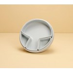 PRATO DE SILICONE 2 EM 1 COGUMELO - AZUL