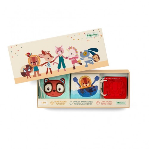 CONJUNTO DE 3 LIVROS SENSORIAIS - JACK