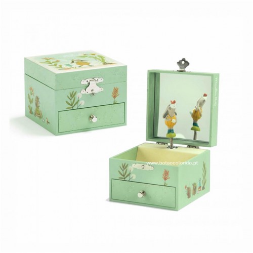 Caixa de música e guarda-jóias - AMIGO COELHINHO