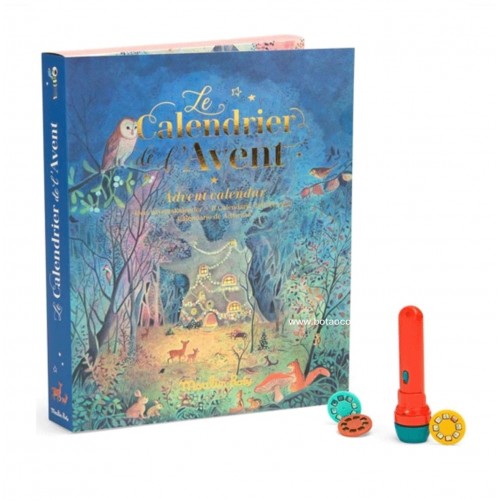 CALENDÁRIO DO ADVENTO - COM LANTERNA E HISTÓRIA