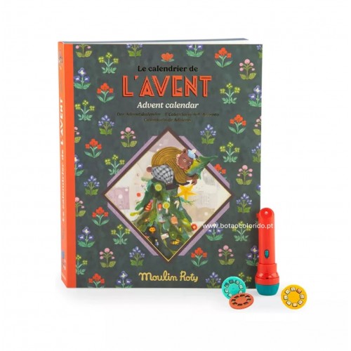 CALENDÁRIO DO ADVENTO MINOUSCHKAS - COM LANTERNA E HISTÓRIA