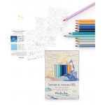 CÉU (CORES CELESTES) - CAIXA DE 12 LÁPIS + 3 CARTÕES