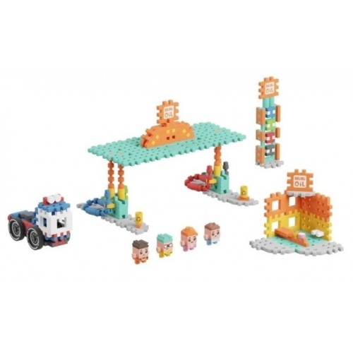 MINI WAFFLE CITY - FUEL STATION 148PÇS