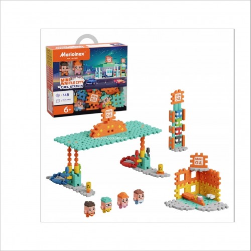 MINI WAFFLE CITY - FUEL STATION 148PÇS