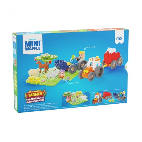 MINI WAFFLE FARMER - TRACTORS & GLORIOUS PASTURE 110PÇS