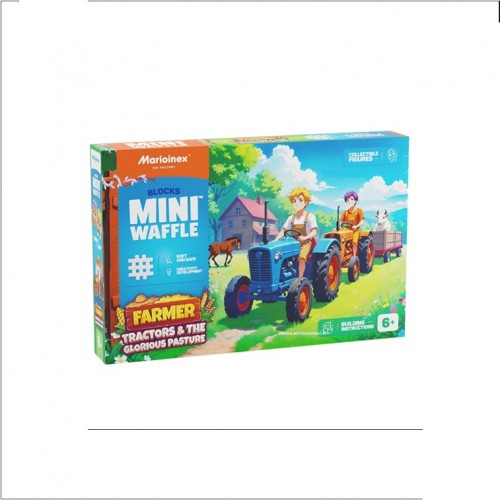 MINI WAFFLE FARMER - TRACTORS & GLORIOUS PASTURE 110PÇS