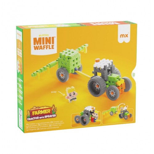 MINI WAFFLE FARMER - TRACTORS WITH SPRAYER 50PÇS