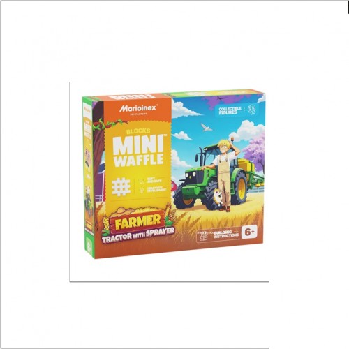 MINI WAFFLE FARMER - TRACTORS WITH SPRAYER 50PÇS