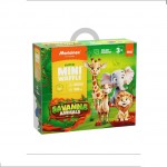 MINI WAFFLE - ANIMALS SAVANNA 100 PÇS