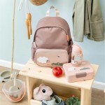 MOCHILA TINY FARM - ROSA VELHO