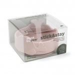 TAÇA COM COLHER - STICK & STAY - ROSA