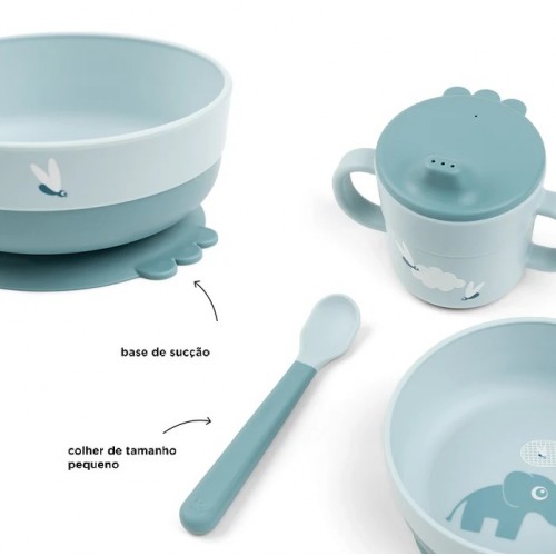 CONJUNTO DE REFEIÇÃO - FOODIE - AZUL