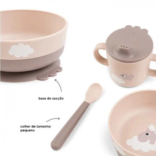 CONJUNTO DE REFEIÇÃO - FOODIE - ROSA