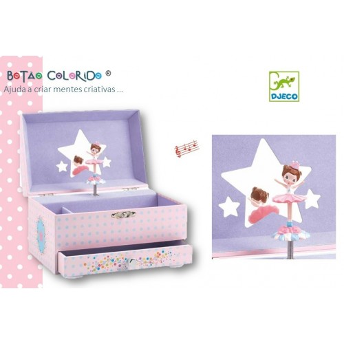 Caixa de música e guarda-jóias Bailarina
