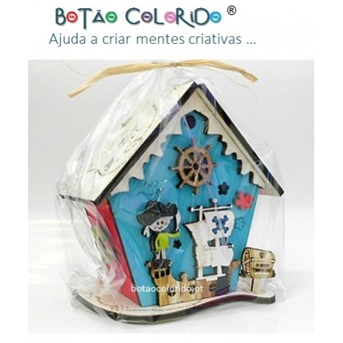 Mealheiro - Pirata azul/vermelho