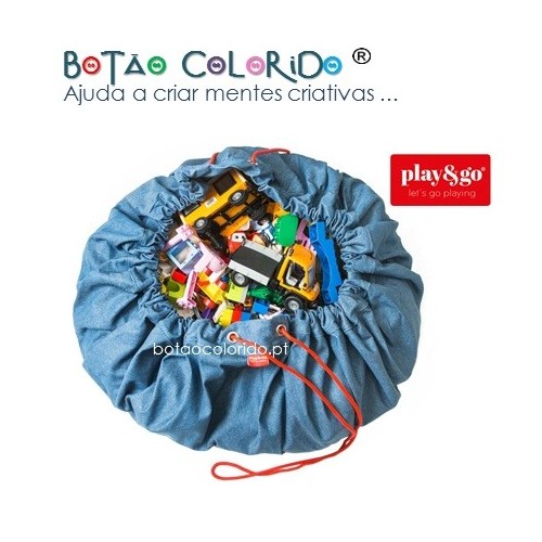 Tapete de brincar e saco de armazenamento - Jeans