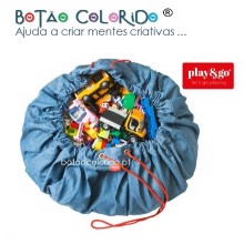 Tapete de brincar e saco de armazenamento - Jeans
