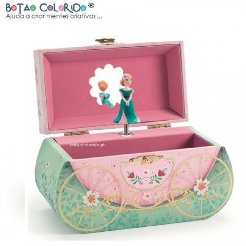 Caixa de música e guarda-jóias Carruagem