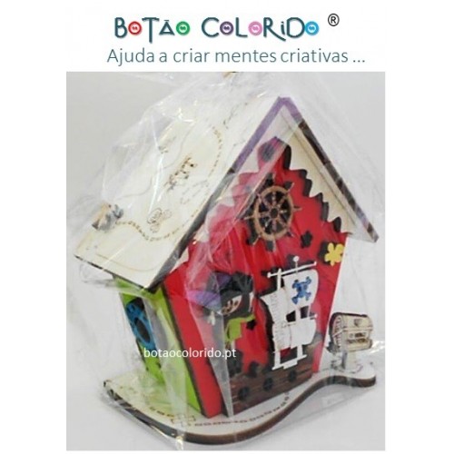 Mealheiro - Pirata vermelho/verde