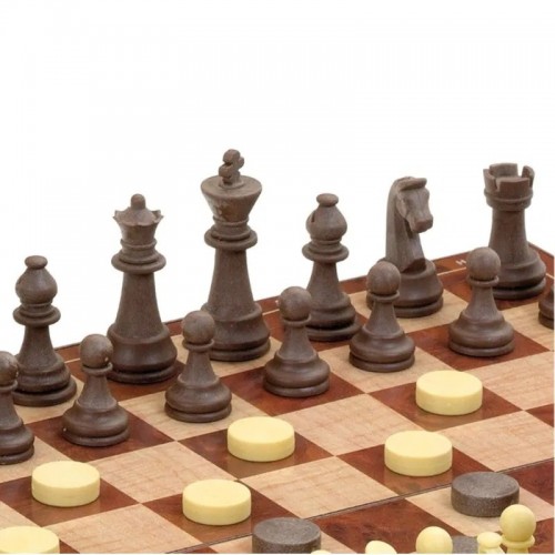 Xadrez e Damas - Caixa Metálica